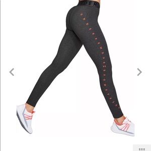 UNDER ARMOUR grey full length logo legging